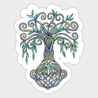 Celtic Tree of Life Multi Colored Sticker